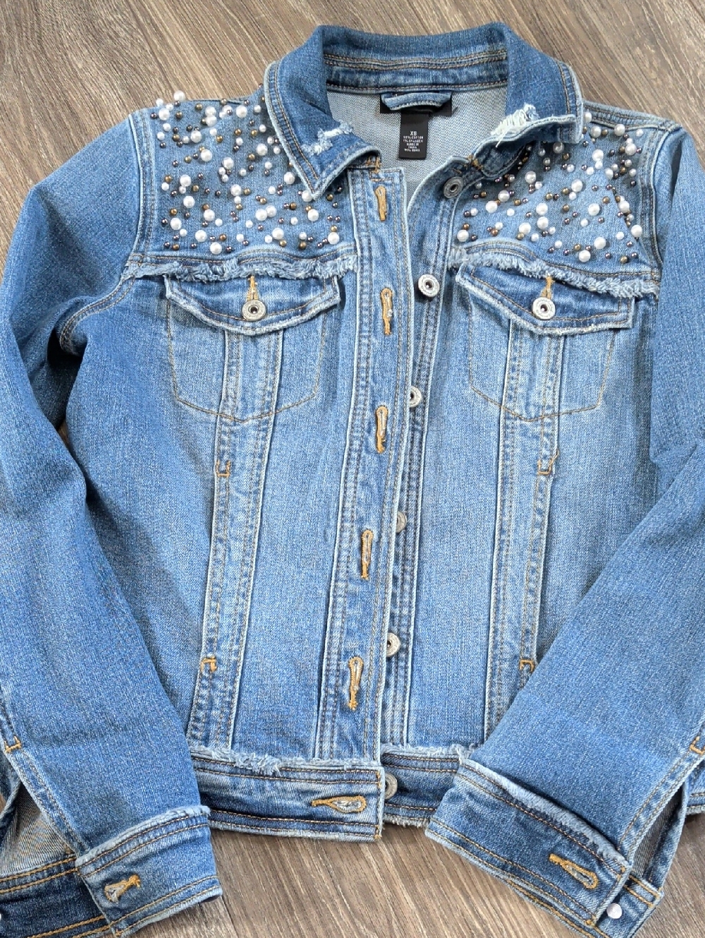 INC Embellished Denim Jacket